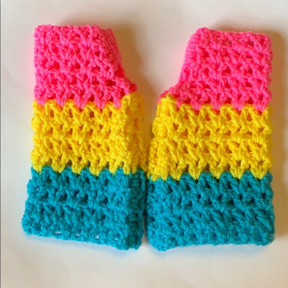 SALEđPansexual pride handwarmers handmade - Picture 3 of 8